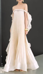 Imogene Ethereal Pleated Maxi Gown