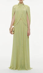 Jodell Elegant Pleated Maxi Dress
