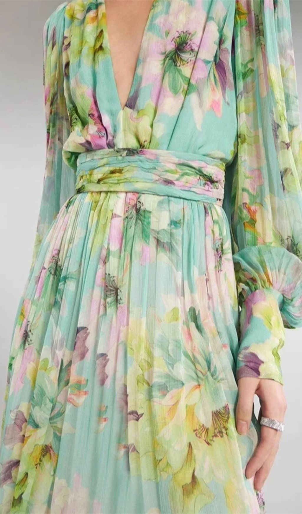 Frymet Bohemian Floral Printed Maxi Dress