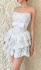 Iolana Dazzling Strapless Sequin Mini Dress