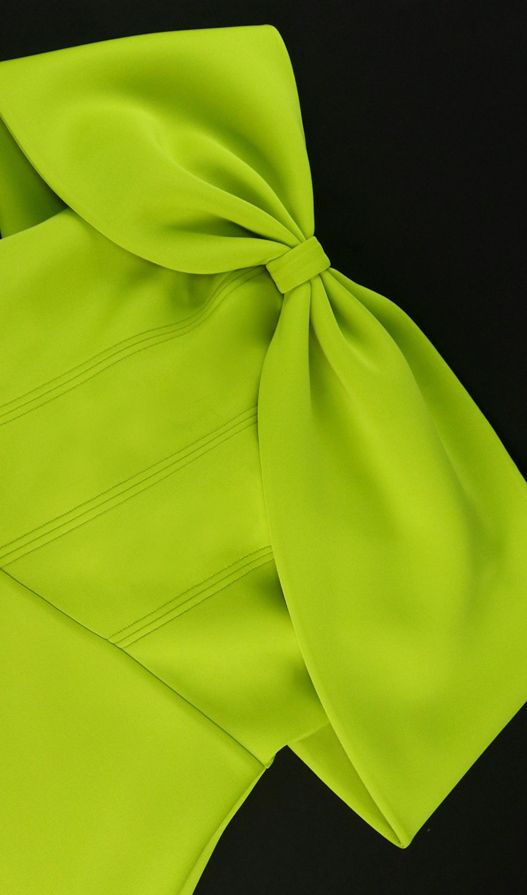 Head-Turning Batya Green Bow Corset Mini Dress