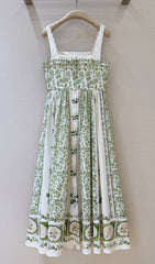Eleazar Botanical Garden Midi Dress