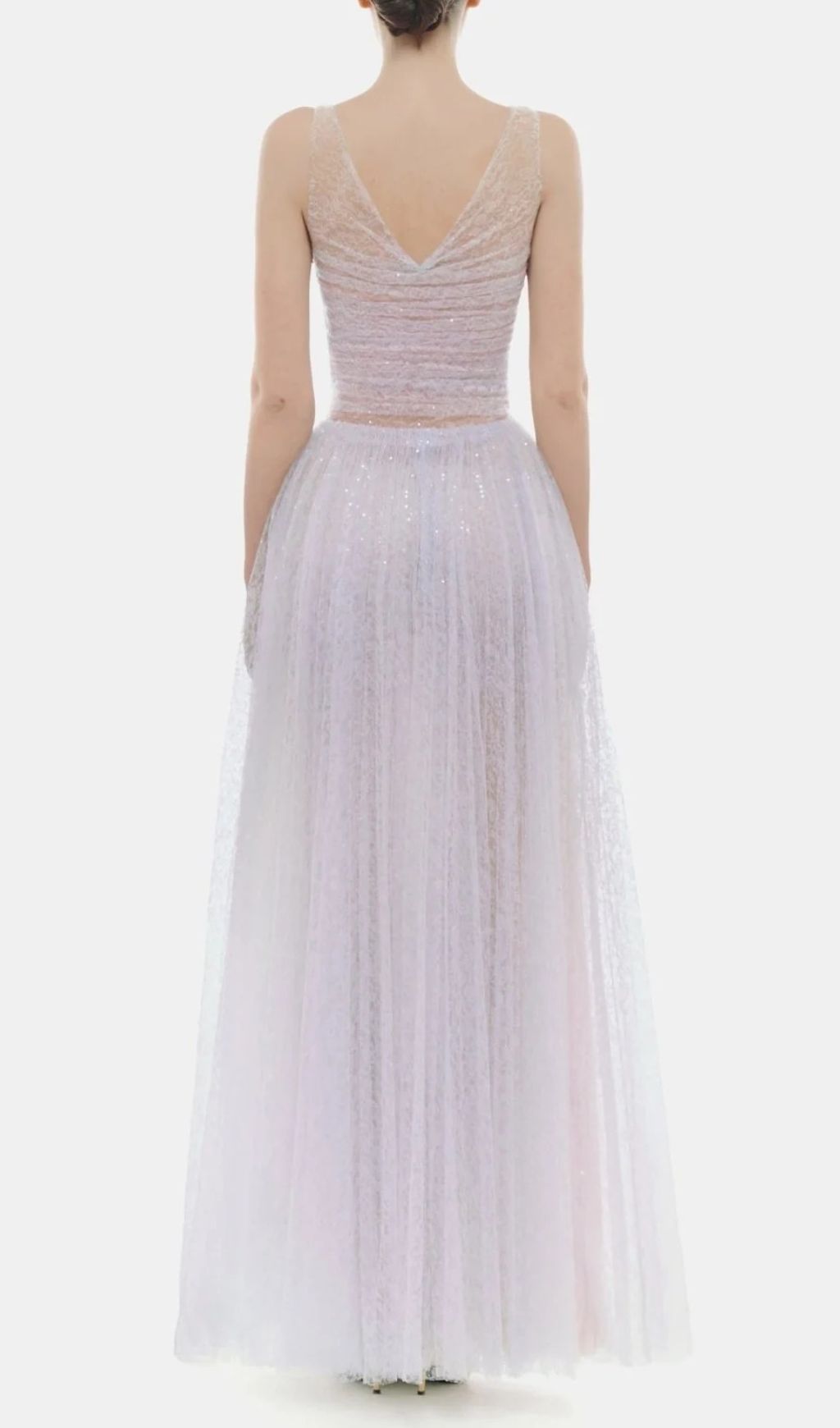 Josie Ethereal Lavender Sparkle Maxi Gown
