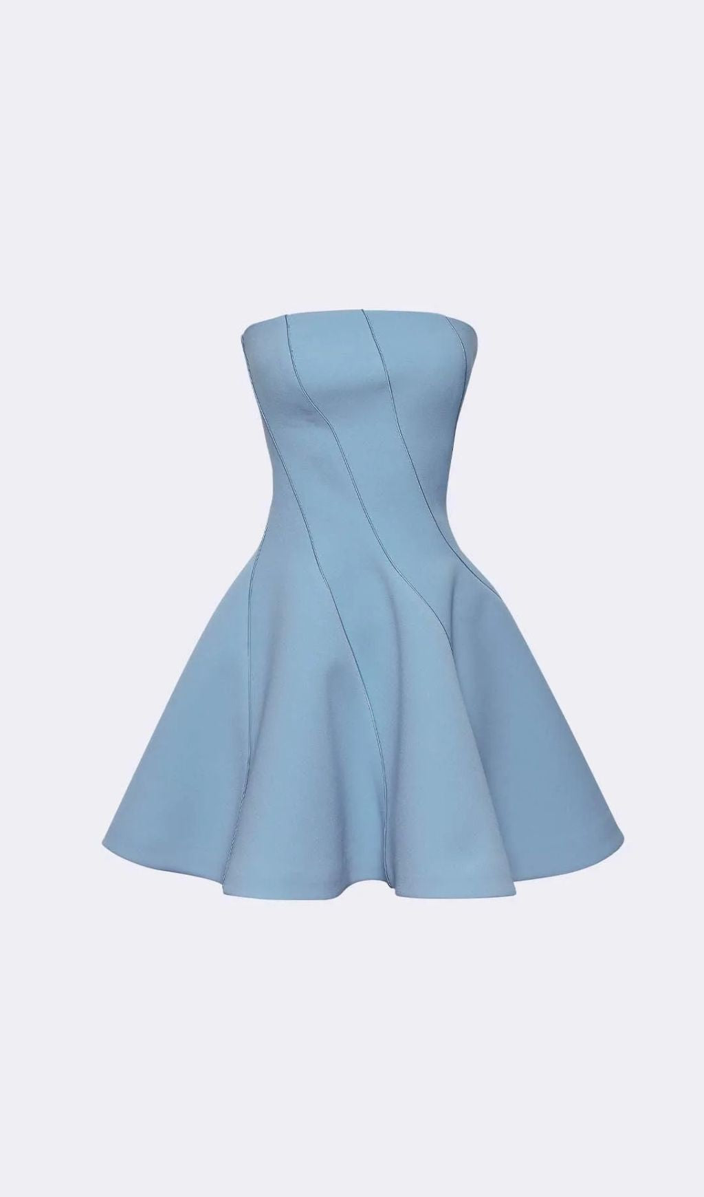 Jayeeta Azure Chic Strapless Mini Dress