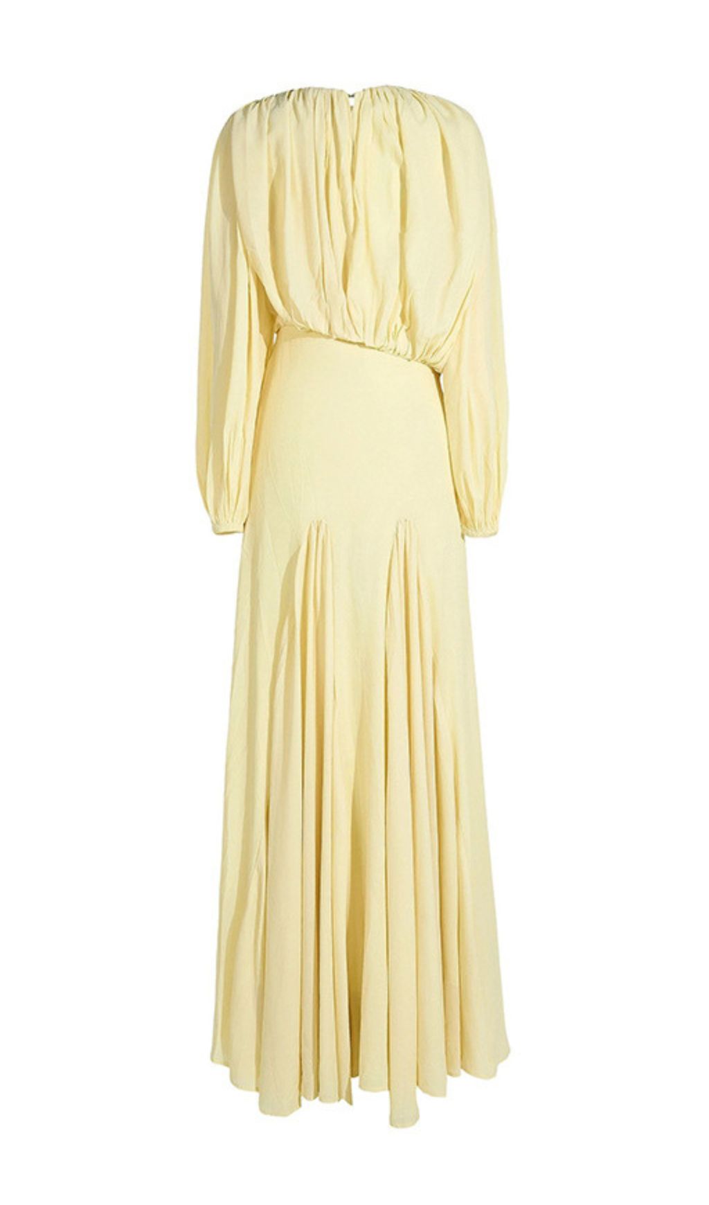 Jimena Yellow Pleated Maxi Dress