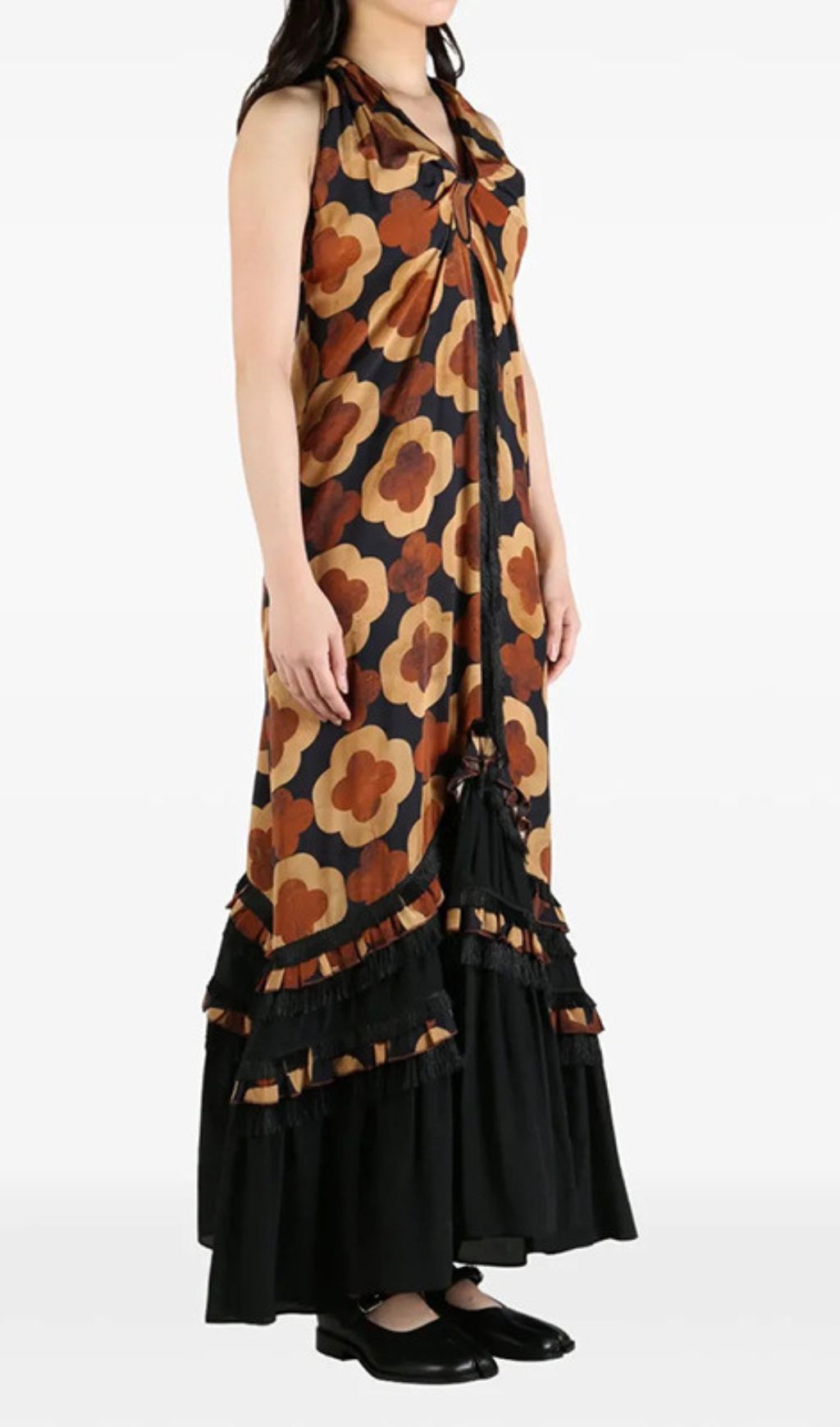 Gzifa Bohemian Halter Neck Maxi Dress