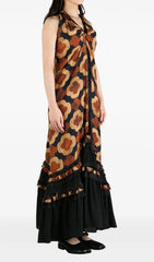 Gzifa Bohemian Halter Neck Maxi Dress