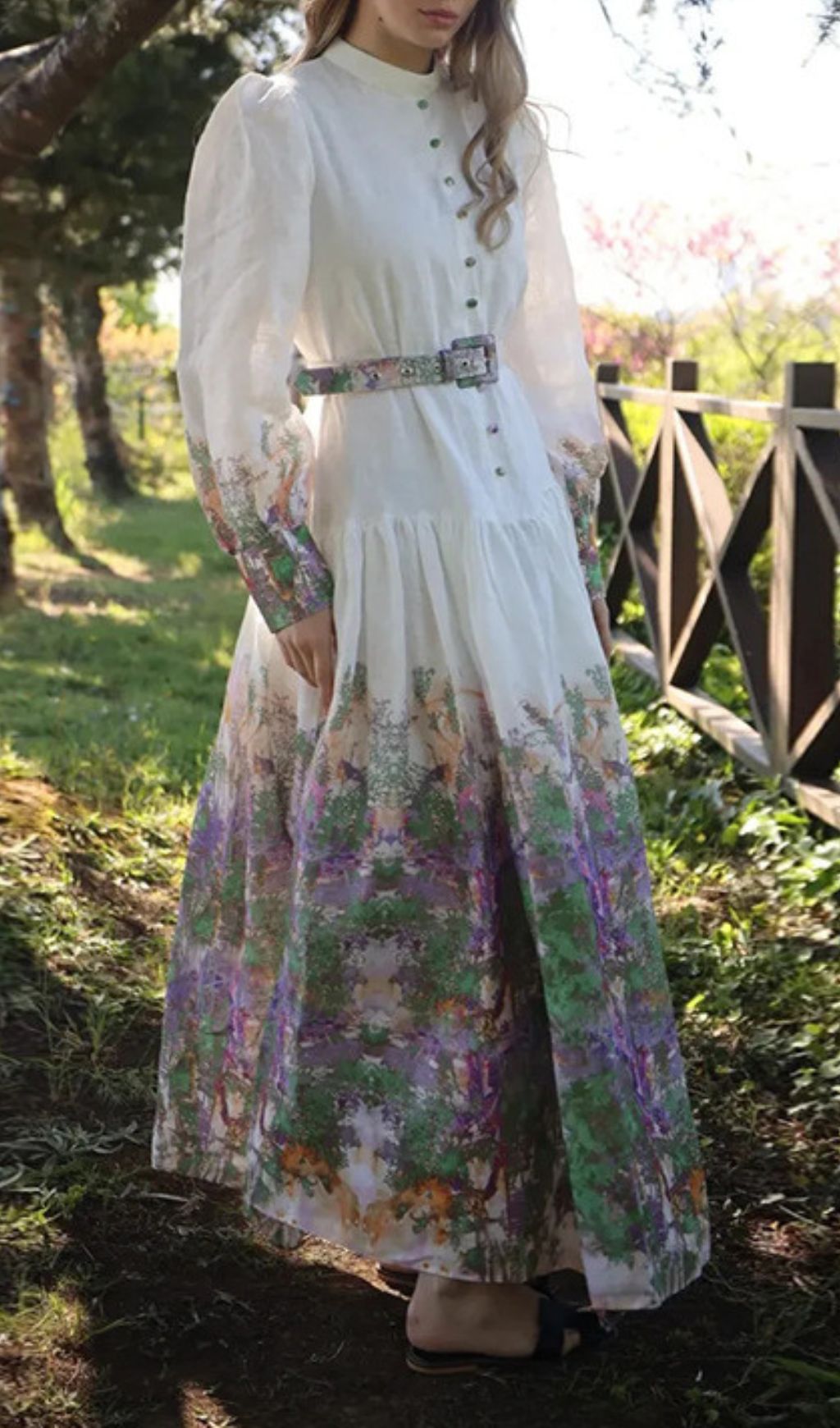 Huela Artistic Flow Maxi Dress