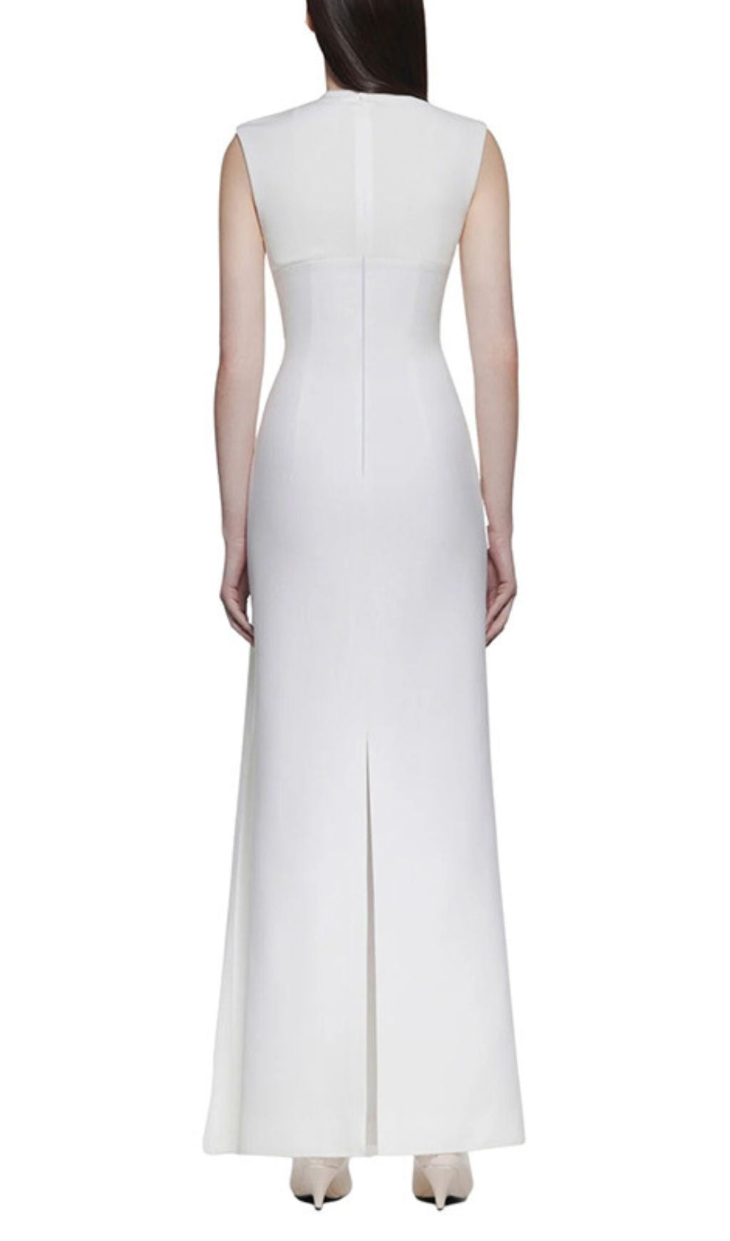 Iman Sleeveless Mock Neck Maxi Dress