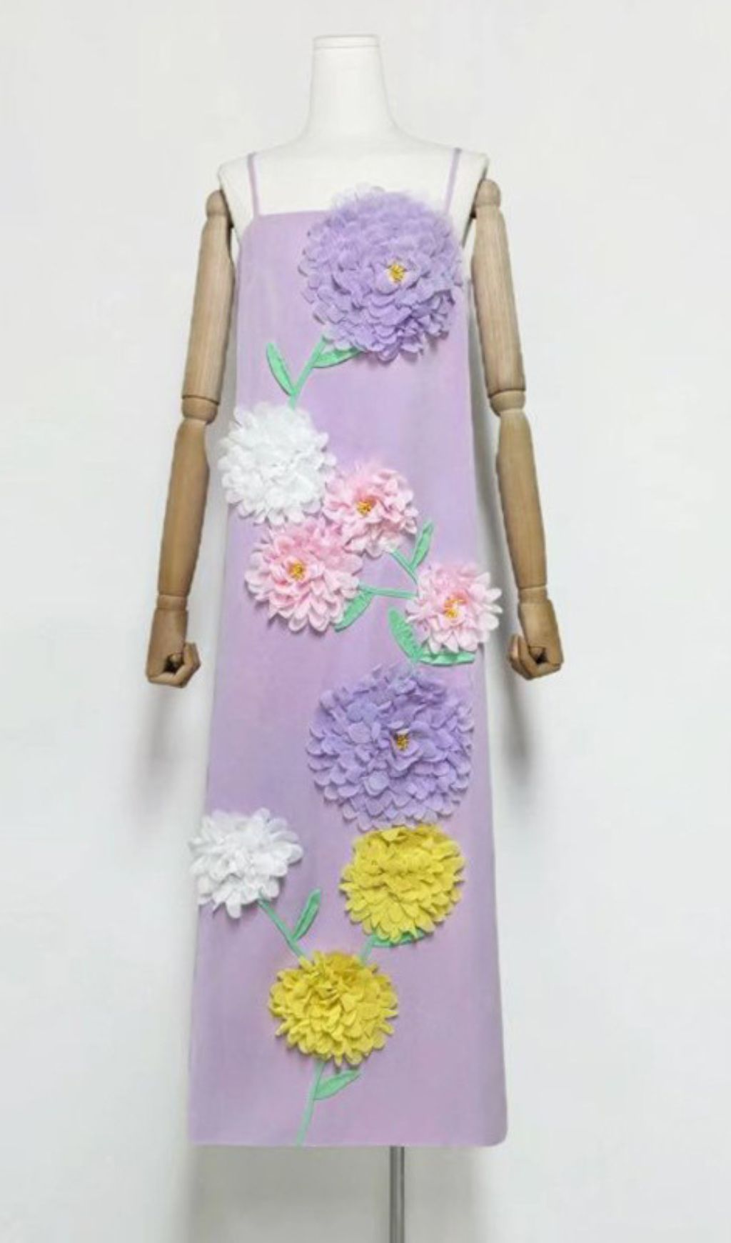 Erica Strappy 3D Floral Maxi Dress
