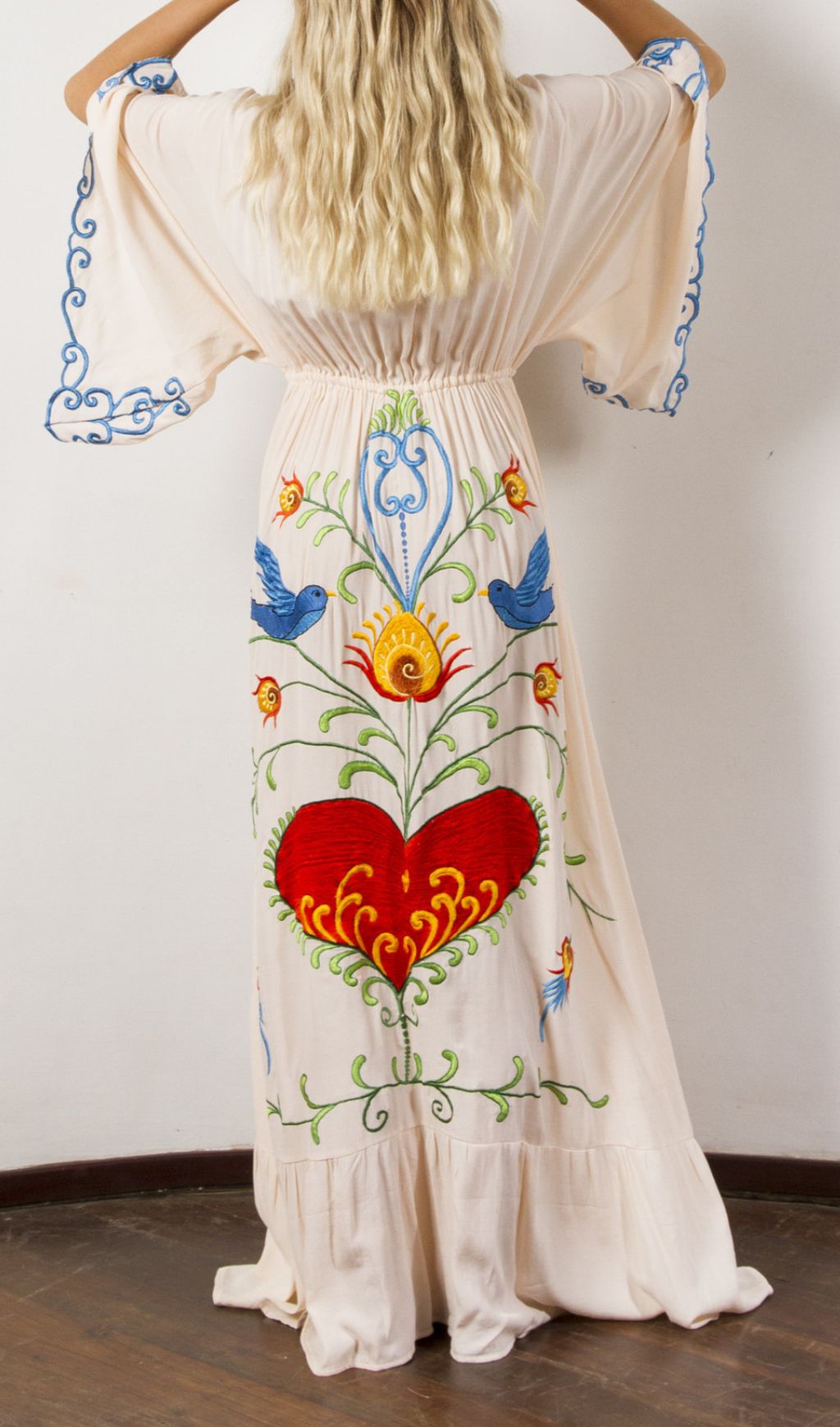 Gita Artisanal Embroidered Maxi Dress