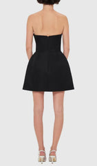 Evalina Blossom Dream Strapless Mini Dress