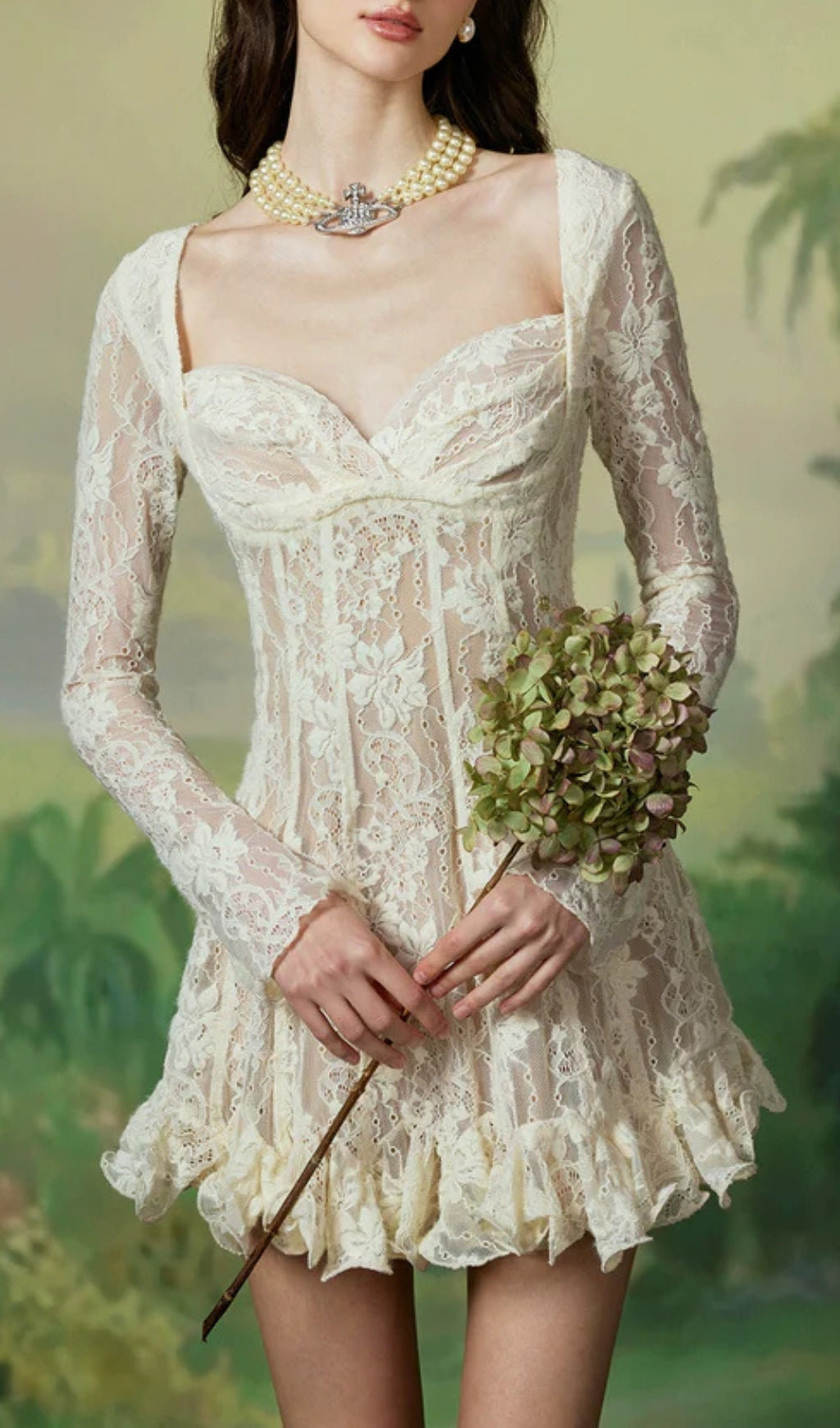 Laura Romantic Lace Mini Dress