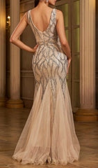 Jarrett V-Neck Sequin Maxi Dress