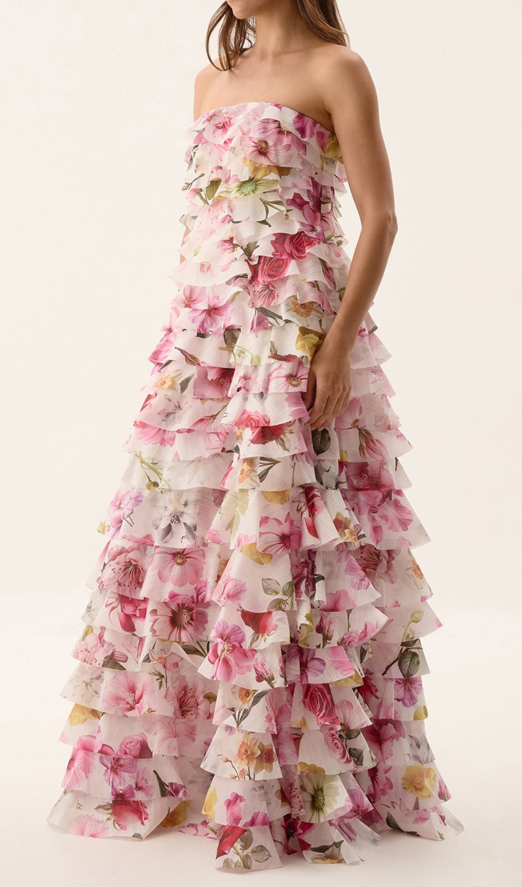 Dasani Dreamy Floral Ruffled Maxi Dress