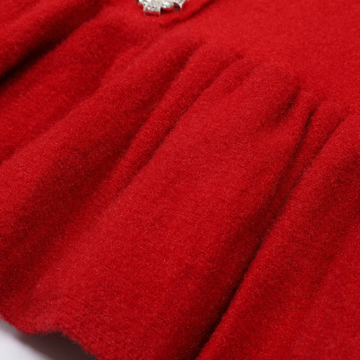 Vibrant Red Knit Mini Dress