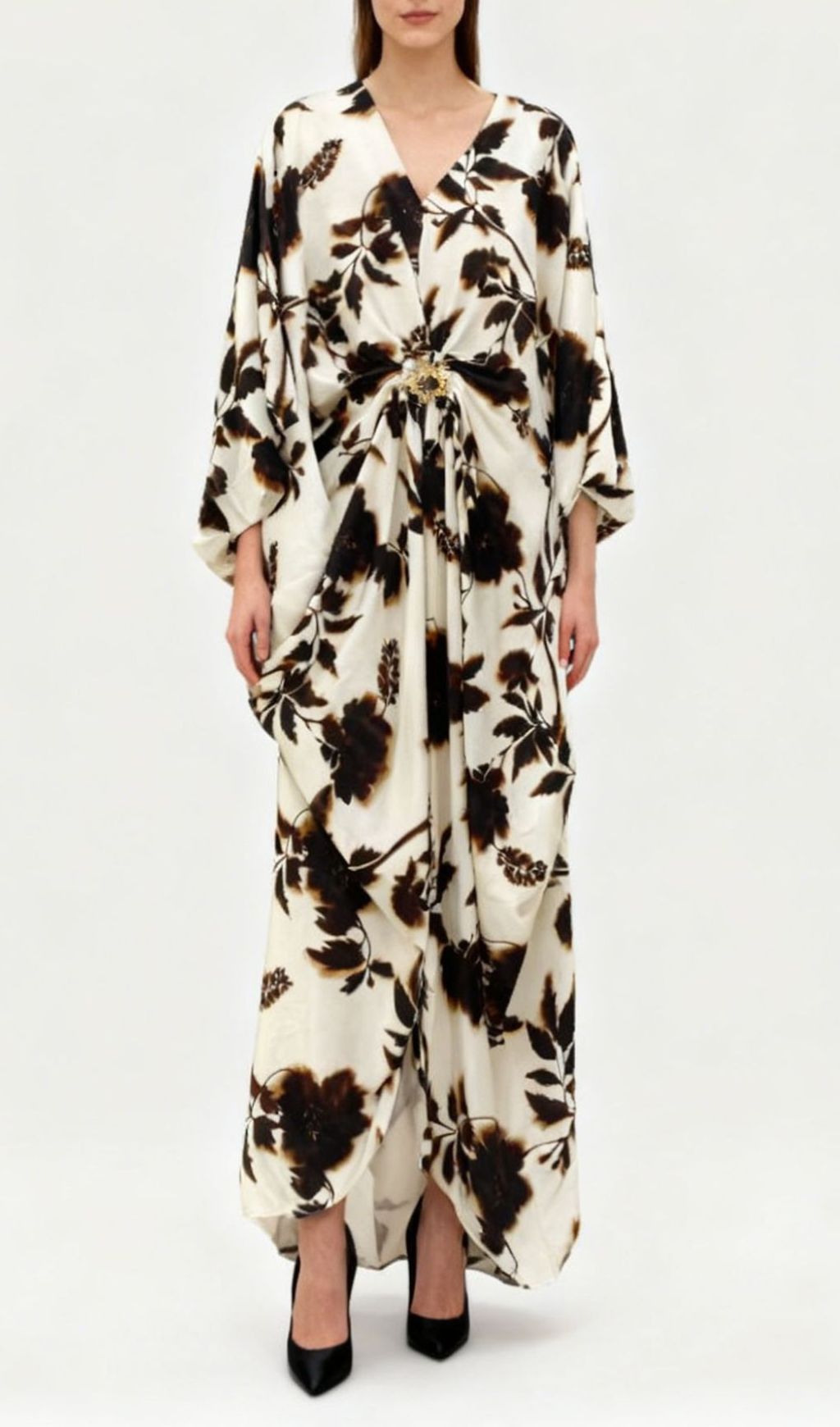 Jeanine Botanical Bloom Flowing Maxi Dress