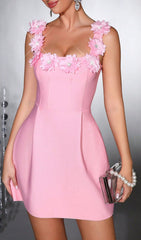 Hadrien Pink Blossom Mini Dress