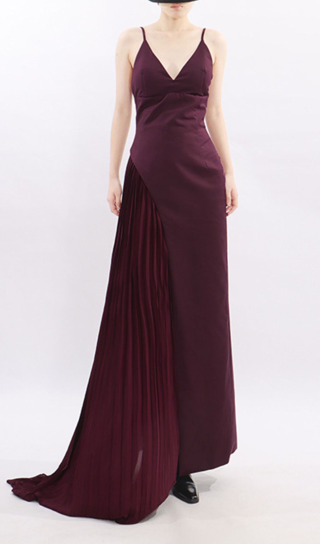 Jinelle Elegant Strappy Pleated Maxi Dress