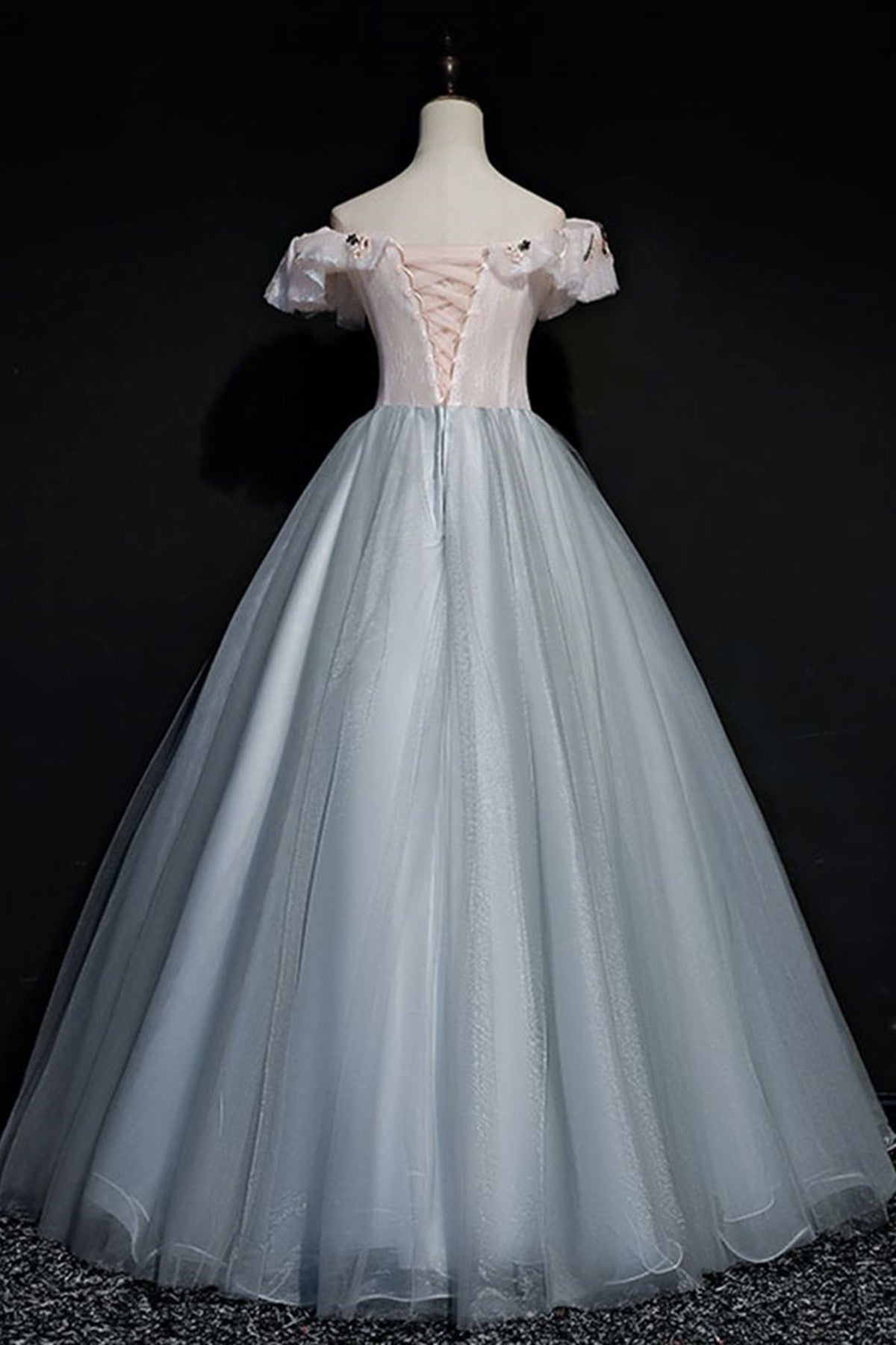 A-line Off Shoulder Long Off Shoulder Party Dress