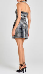 Kaethe Halter Sequin Mini Dress