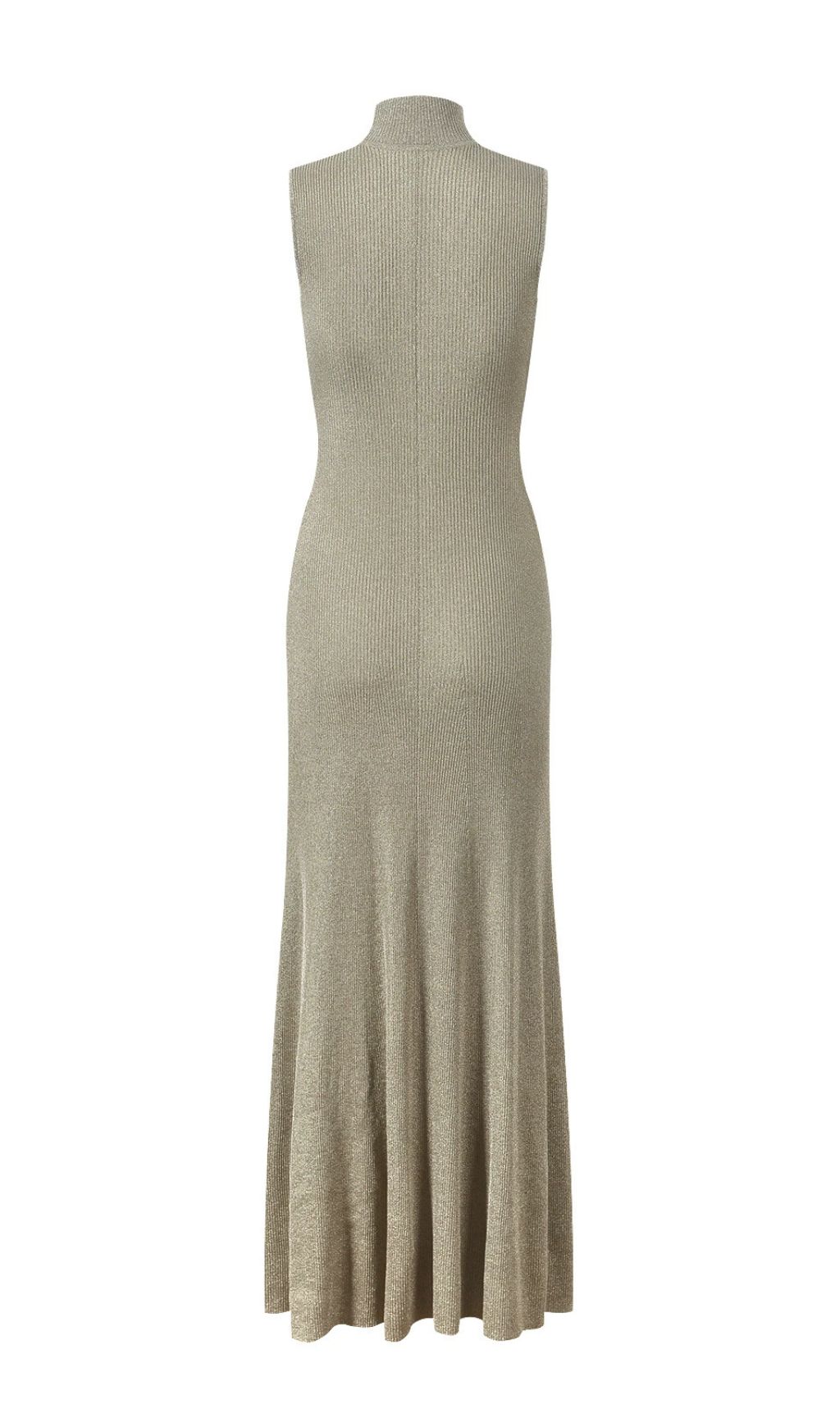 Juno Shimmer Ribbed Knit Maxi Dress