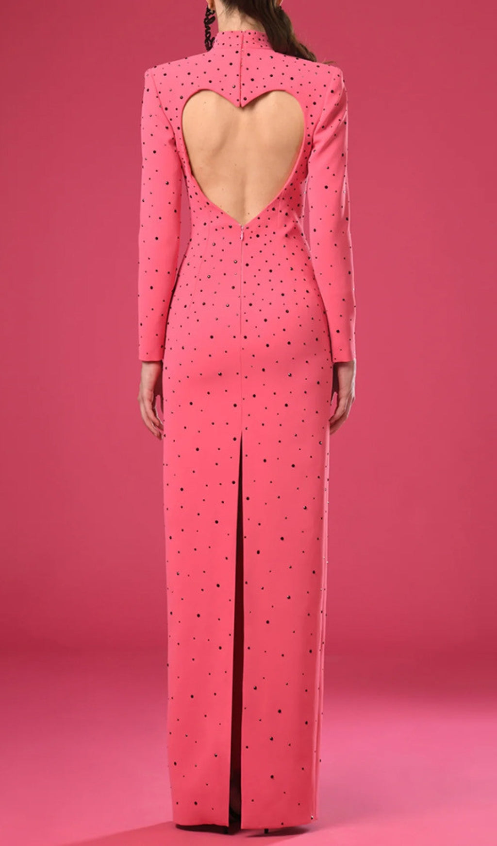 Duri "Radiant Heart" Pink Sparkle Maxi Dress