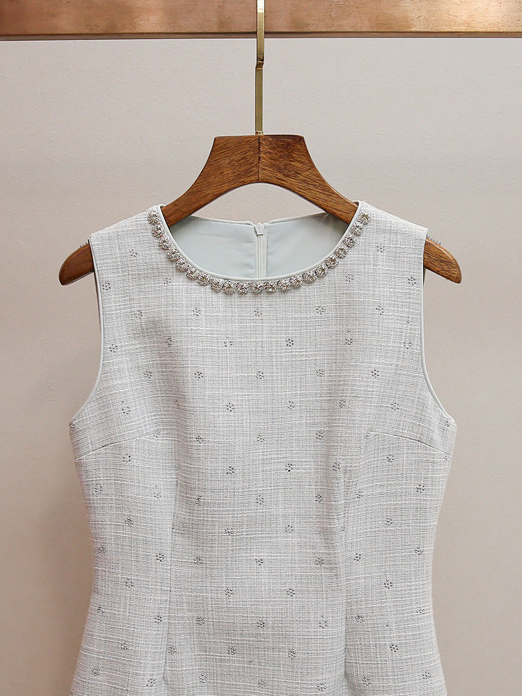Hatsumi Sparkle Tweed Sleeveless Mini Dress
