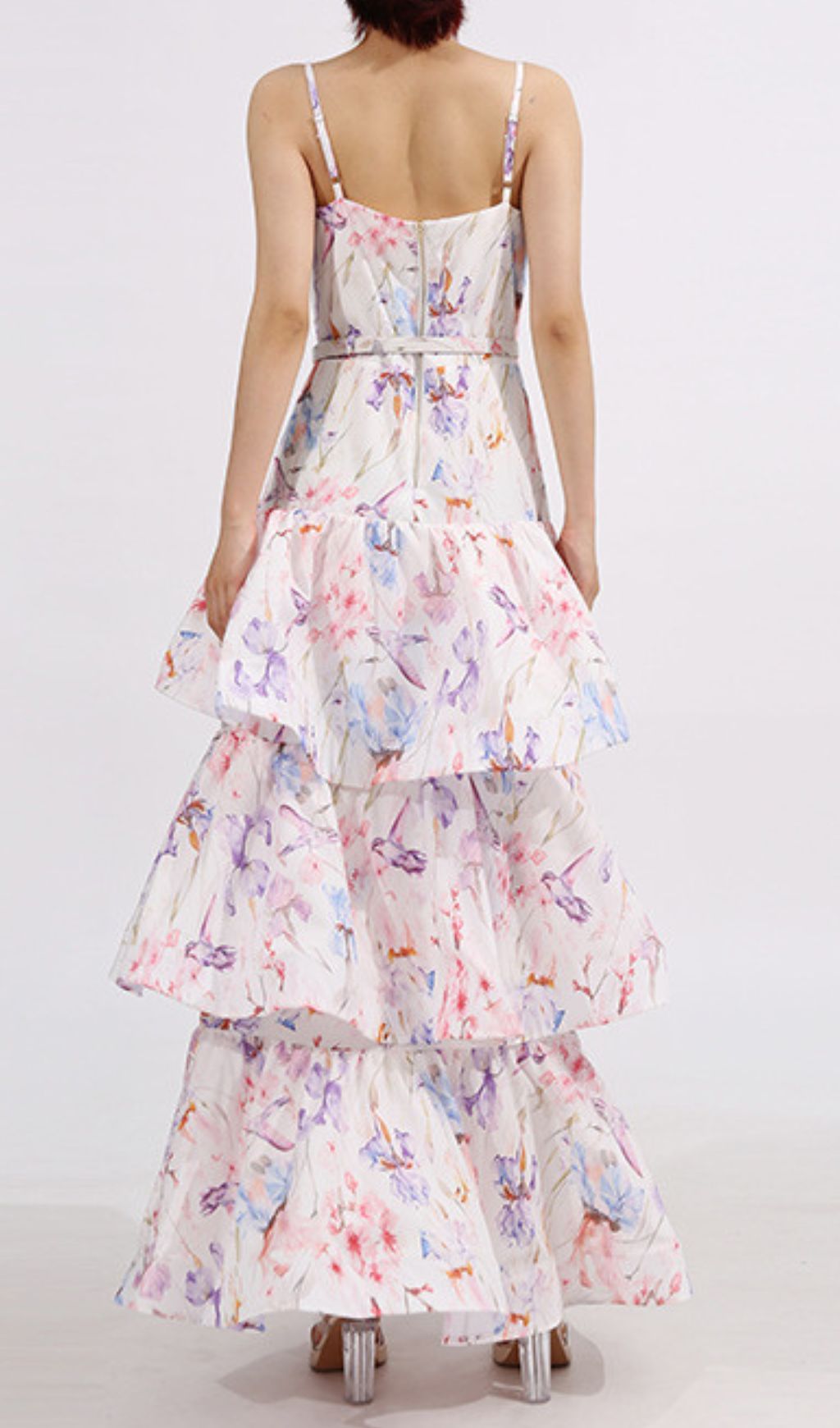 Elsinore Women's Strappy Tiered Floral Maxi Dress