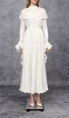 Iyla Ruched Draped Maxi Dress