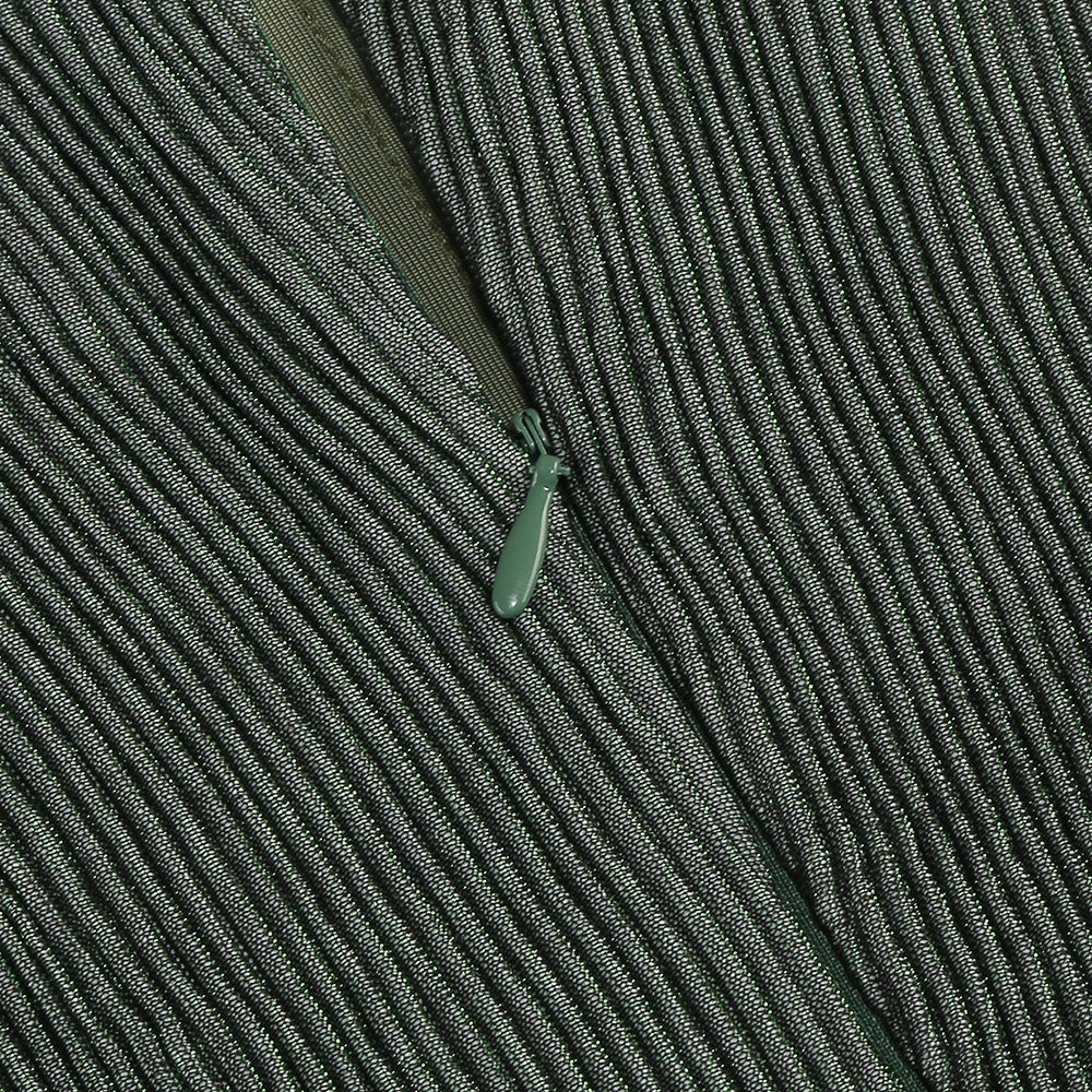 Jenae Olive One-Shoulder Draped Maxi Dress