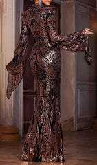 Iben Dazzling Sequin Maxi Dress