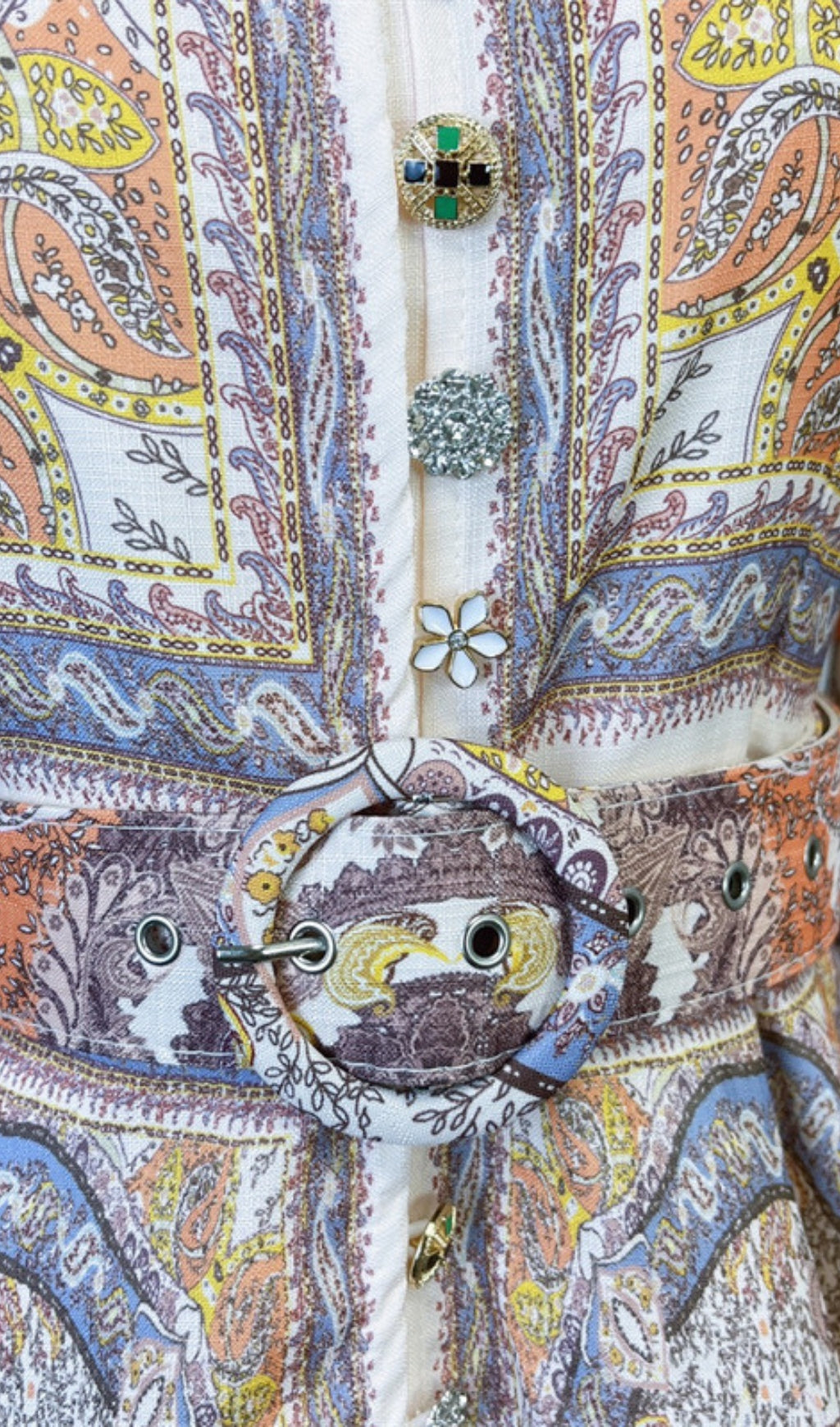 Bien Women's Bohemian Paisley Midi Dress