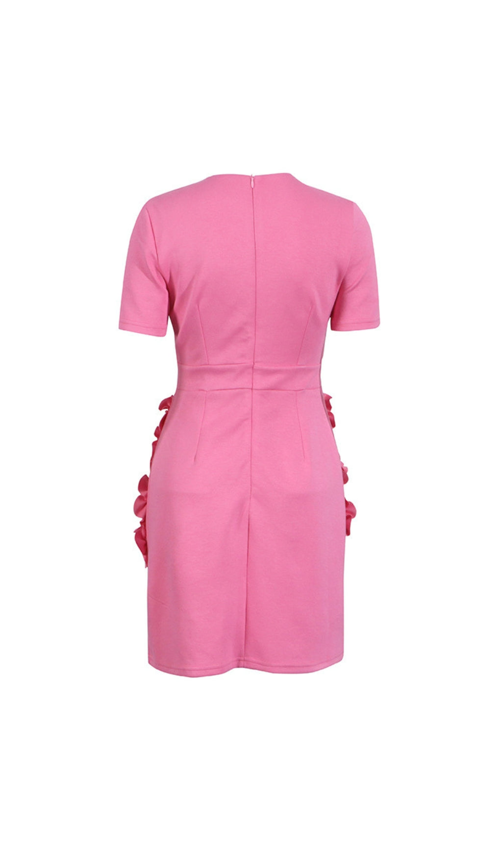 Desma Fuchsia 3D Floral Mini Dress