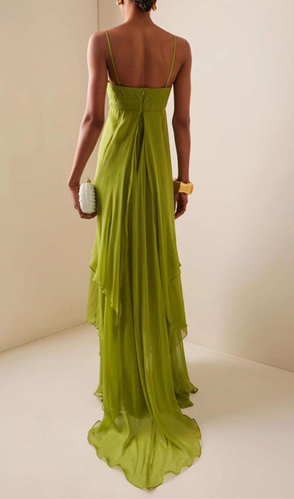 Emmalia Green Flowy Maxi Dress