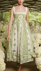 Eleazar Botanical Garden Midi Dress