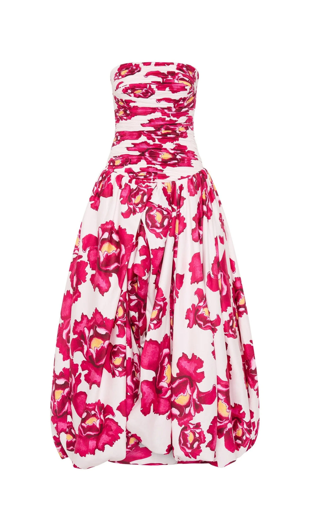 Behold Boldly Blooming Strapless Maxi Dress