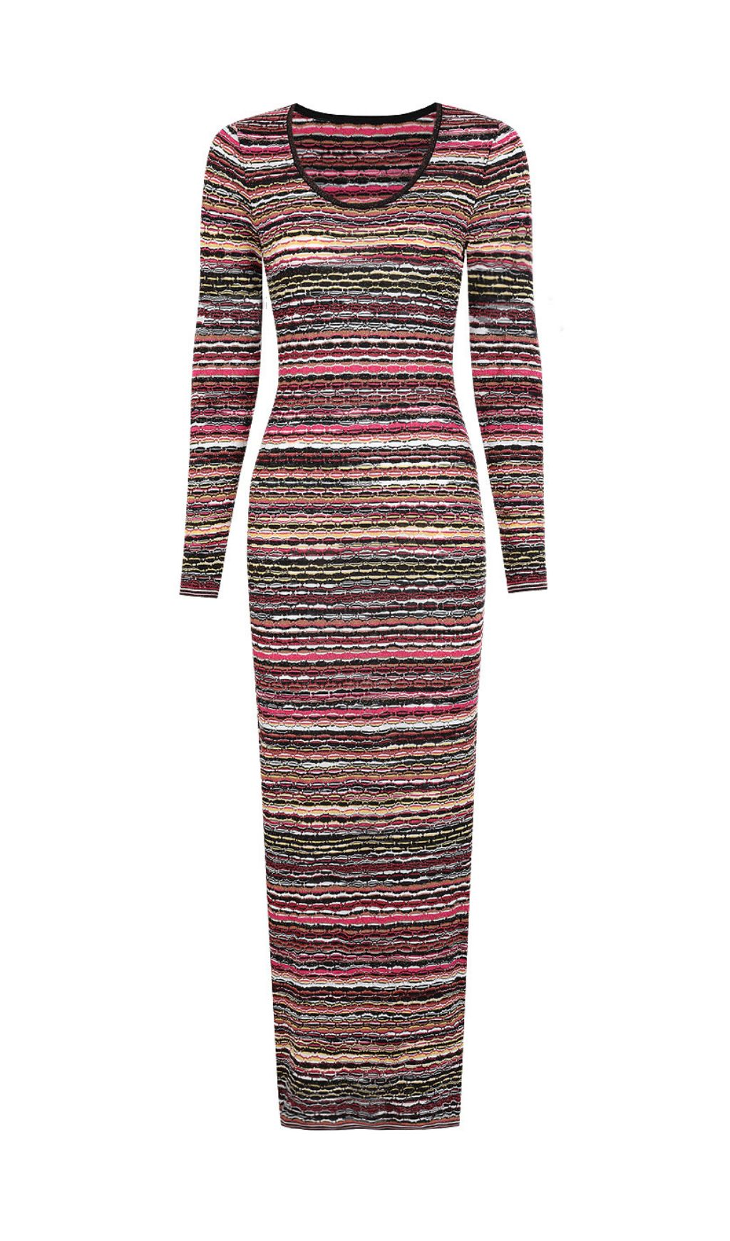 Julia Multi-Stripe Knit Maxi Dress
