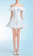 Chic Ruffle Off-Shoulder Mini Dress