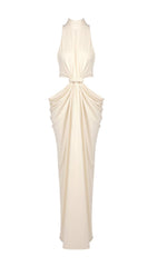 Jayme Halter Cutout Maxi Dress