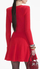 Hewitt Sweetheart Knit Mini Dress