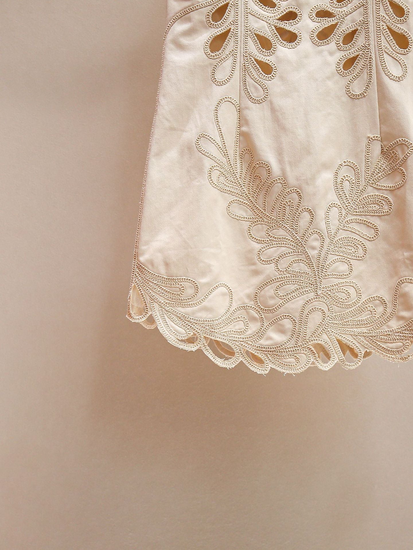 Ranetty Chic Embroidered & Eyelet Sleeveless Mini Dress