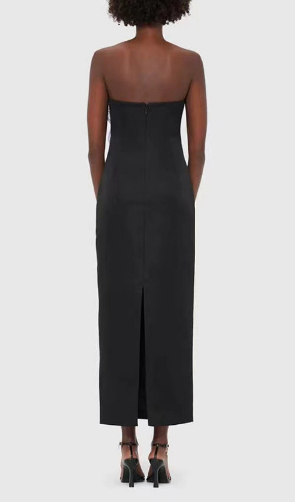 Radiant Bloom Strapless Maxi Dress