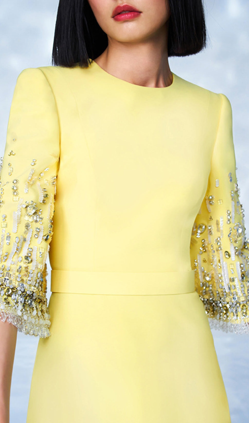 Dagny Sparkling Lavender Embellished Midi Dress