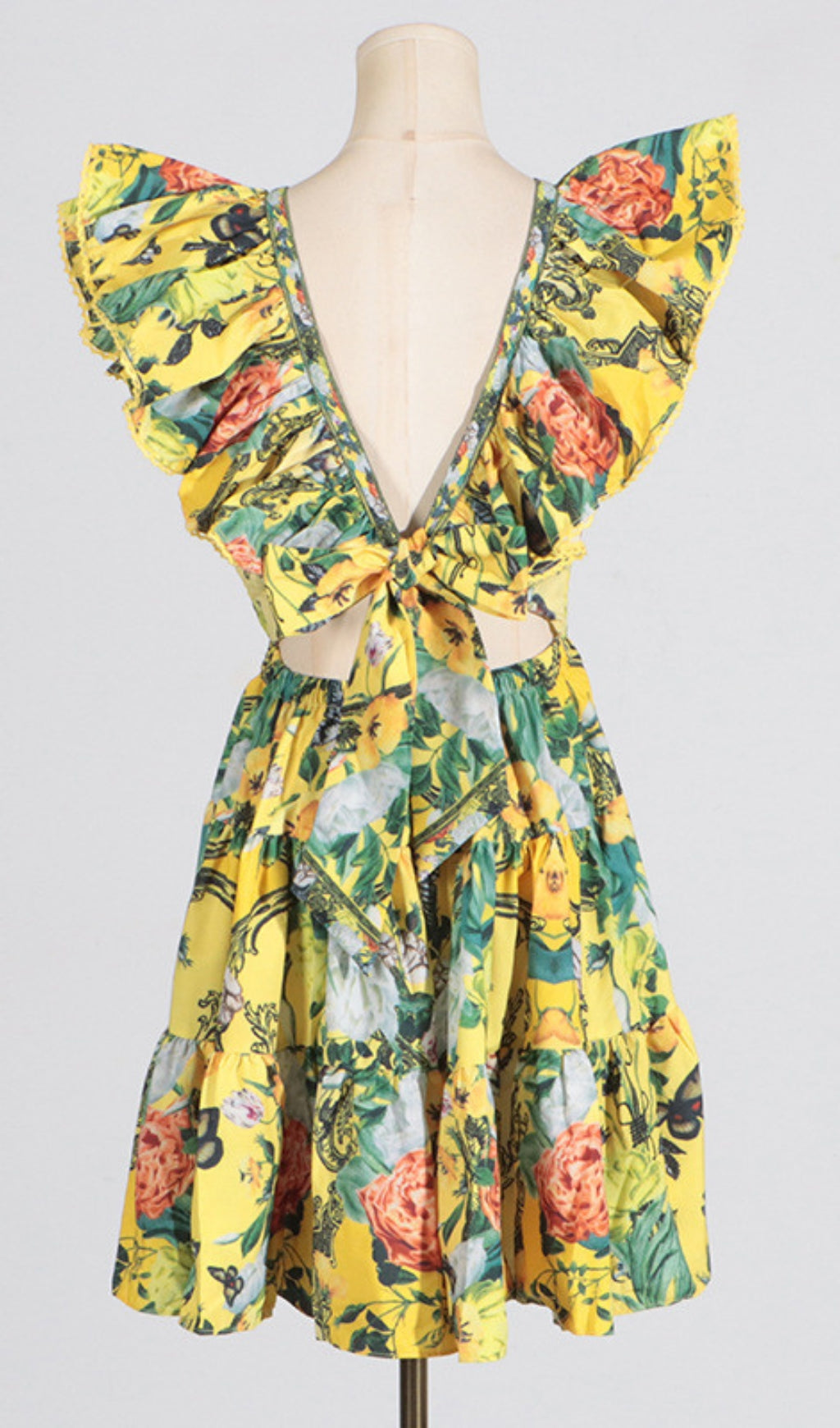 Cortez Floral Ruffle Mini Dress