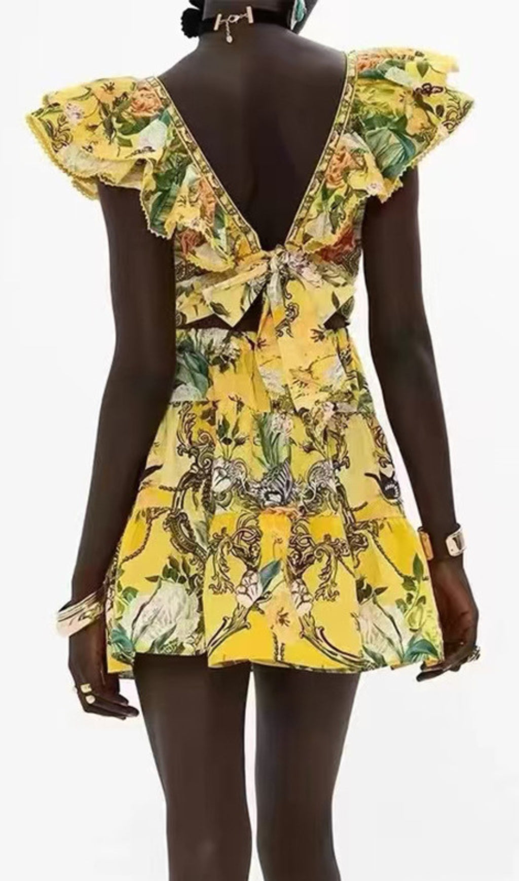 Cortez Floral Ruffle Mini Dress