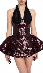 Freya Dazzling Sequin Halter Mini Dress