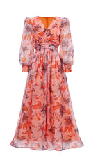 Ferial Women's Romantic Floral Maxi Dress