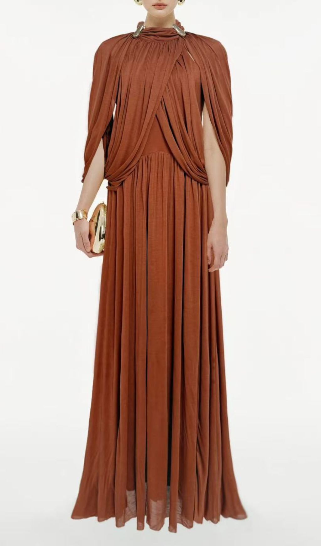 Jodell Elegant Pleated Maxi Dress