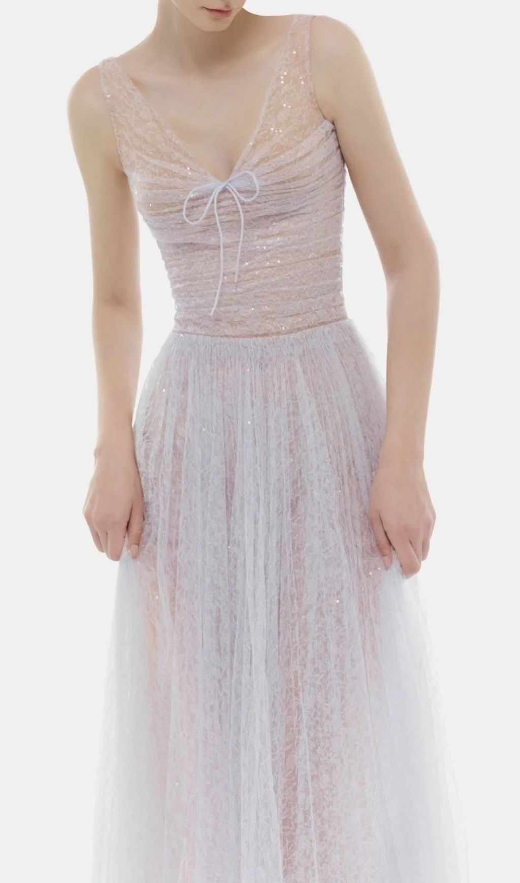 Josie Ethereal Lavender Sparkle Maxi Gown